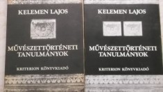 Kelemen Lajos - Műv&eacute;szettort&eacute;neti tanulm&aacute;nyok, vol. I-II (carte in lb. maghiara)