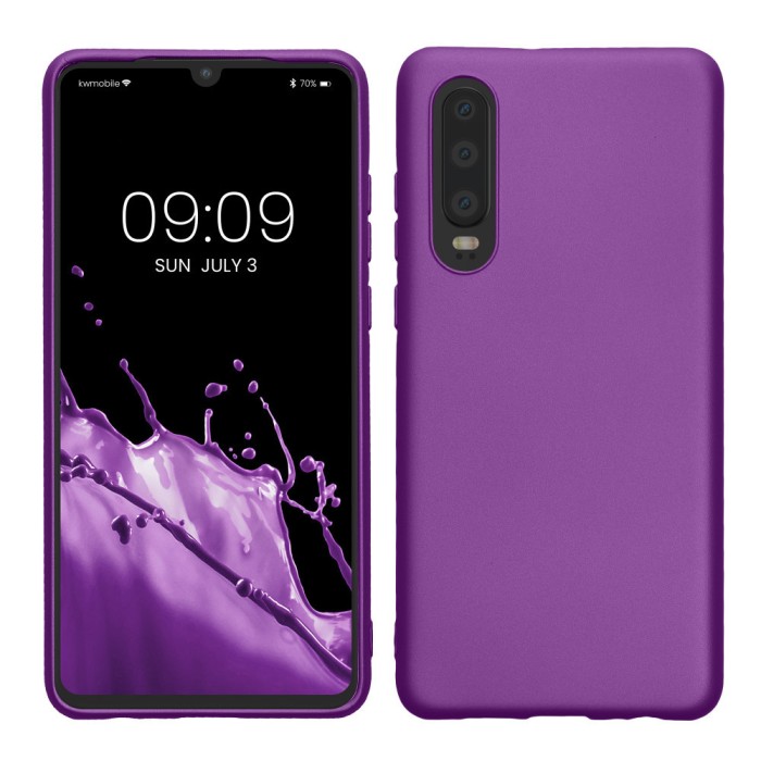 Husa Kwmobile pentru Huawei P30, Violet, Silicon, KWM000009MG011C