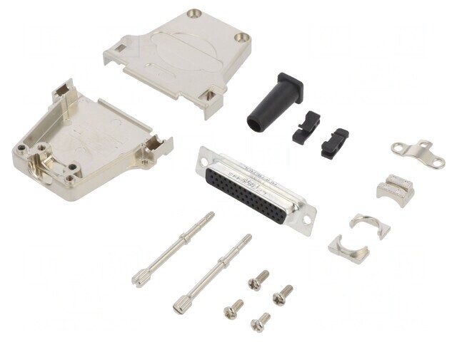 Conector D-Sub 25-PIN Tată Drept Cu Șuruburi Pe Cablu