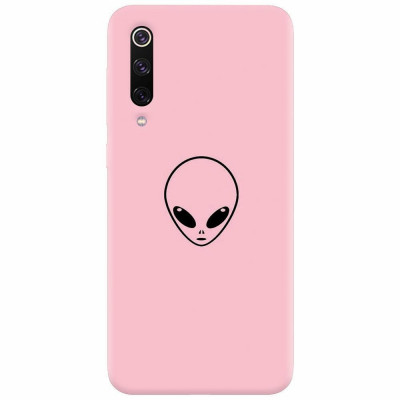 Husa silicon pentru Xiaomi Mi 9, Pink Alien foto