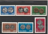 ROMANIA 1970 LP 728 NUMISMATICA SERIE MNH NESTAMPILATA