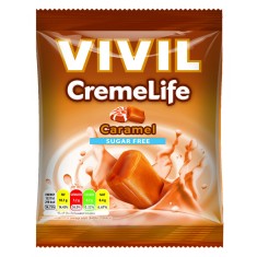 Bomboane cremoase Vivil Creme Life Caramel fara zahar - 60 g