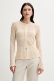 Sisley cardigan culoarea bej, light, 1084M500P