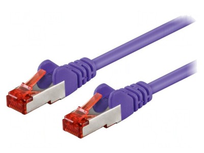 Patch Cord S/FTP Cat6 PVC Violet 0.5m foto