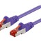 Patch Cord S/FTP Cat6 PVC Violet 0.5m