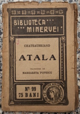 Atala - Chateaubriand// 1919 foto