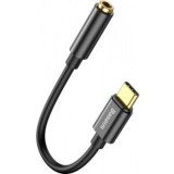 Cablu Adaptor Baseus, USB Type-C(T) to Jack 3.5mm(M), lungime 10.5 cm, negru