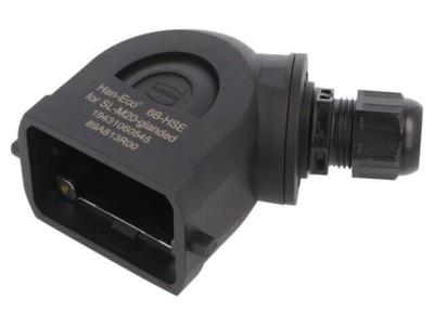 Carcasă HARTING HDC 6B pentru conectori Han-Eco&amp;reg; B, IP66, montare pe cablu M20 foto