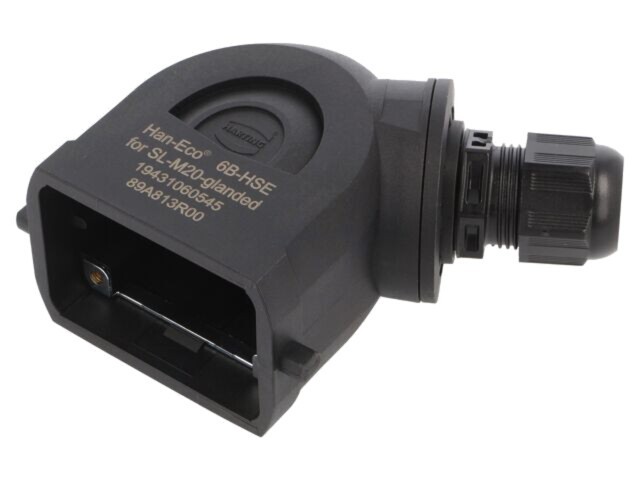 Carcasă HARTING HDC 6B pentru conectori Han-Eco&reg; B, IP66, montare pe cablu M20