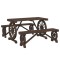 Set mobilier de gradina, 3 piese, lemn masiv de brad