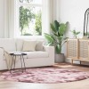 Covor Shaggy Gossi Roz Praf 200x200 cm Rotund Poliester