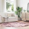 Gossi covor shaggy roz praf 200x200 cm poliester