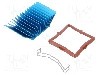 Radiator extrudat, aluminiu, 37.5mm x 37.5mm, albastru, Advanced Thermal Solutions - ATS-50375P-C1-R0
