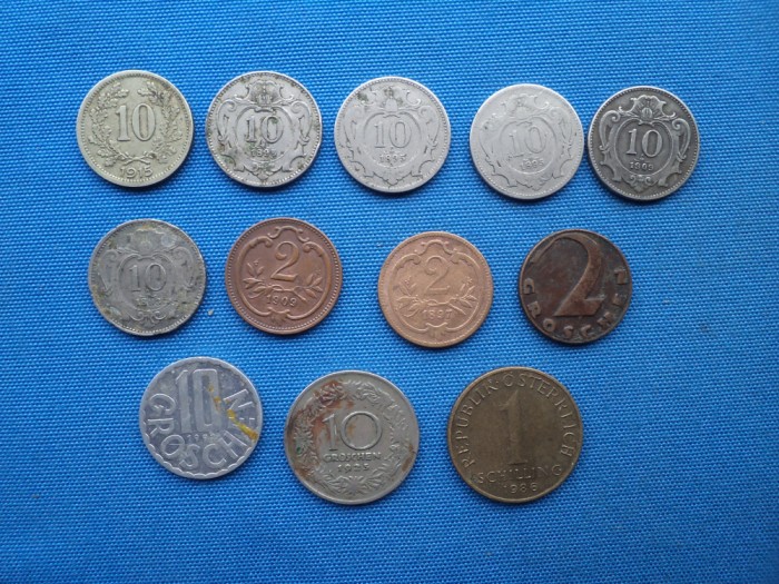 LOT 12 MONEDE DIVERSE -AUSTRIA