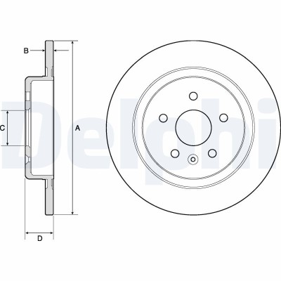 DELPHI BG4760C Disc frana foto
