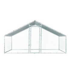 Cotet exterior pentru pasari din otel galvanizat 200x300x200cm foto