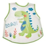 Bavetă transparentă cu model dinozaur, 38x31 cm, verde, CMCLASS