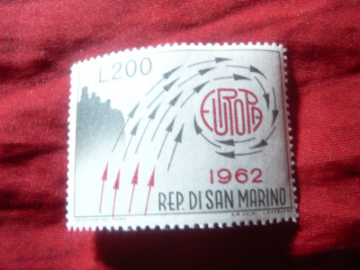 Serie 1 valoare San Marino 1962 Europa CEPT foto