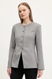 Abercrombie &amp; Fitch sacou culoarea gri, un singur rand de nasturi, melanj, KI144-5060