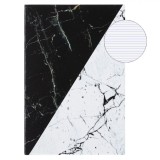 Carnet Notițe, Model Marmură, A6, 40 File, Copertă Moale, Alb/Negru, Oem