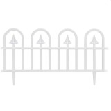 Gardulet pentru gradina 60-31 cm 4 segmente posibilitate imbinare pvc alb, ProCart