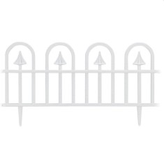Gardulet pentru gradina 60-31 cm 4 segmente posibilitate imbinare pvc alb