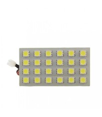 Placa cu LED SMD 65x35 mm 12V SMD5050 3W lumina alba 480lm inclus adaptoare W5W C5W BA9S CarGuard foto