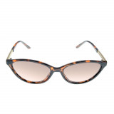 Ochelari de soare cat-eye cu rama animal print