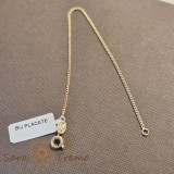 Bratara subtire clasica unisex placata cu aur 18K, 18 cm