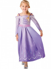 Costum Disney Printesa Elsa, Regatul de gheata 2, Frozen 2, marime M, 5 - 6 ani foto
