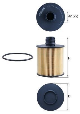 Filtru ulei KNECHT OX779D foto