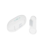 Periuta de dinti din silicon pentru folosire pe deget, include carcasa