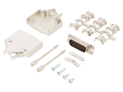 Conector D-Sub HD 26 pini, negru foto
