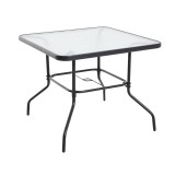 Masa de gradina Mirpol Jupiter K90, 90x90 cm, blat din sticla securizata