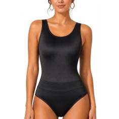 Costum de Baie Menstrual Miriam | Reutilizabil | Linovit - S, Negru