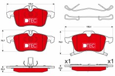 TRW GDB1668DTE DTEC COTEC set placute frana,frana disc