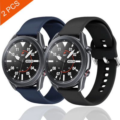 2x Curea silicon 22mm Samsung Galaxy Watch 3 45mm, 46mm, Gear S3, Huawei GT 2 foto