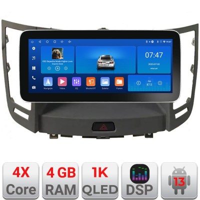Navigatie Infinity FX intre anii 2009-2012 Edotec 4+64 12.3 inch Incell 1K android Wifi 5Ghz gps internet CarStore Technology foto