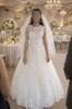 Rochie de mireasa S/M, crinolina, voal, stare excelenta, curatata profesional, nunta