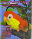 Papagal Interactiv Rosu, Inregistreaza si Reda, 22cm, Jucarie Copii 3+