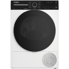 Uscator de rufe Whirlpool WPC9WBSEE, Pompa de caldura, 9 kg, 15 programe, Clasa C, Start intarziat, Alb, Tehnologia al 6-lea Simt, SenseWash, Display