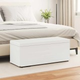 vidaXL Taburet Alb Piele ecologică și lemn stratificat 876802