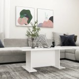 vidaXL Măsuță de cafea, alb, 103,5 x 60 x 40 cm, lemn prelucrat 806840