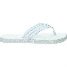 Slapi Femei Tommy Hilfiger Glitter Flat Beach Sandal FW0FW04804YBS foto