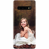 Husa silicon pentru Samsung Galaxy S10, Girl In Wedding Dress Atest Autumn