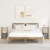 vidaXL Noptieră cu sertar 2 pcs Stejar Artizanal 30,5 x 27 x 59,5 cm 8000627