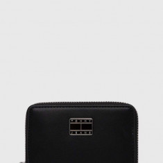 Tommy Jeans portofel femei, culoarea negru AW0AW15940