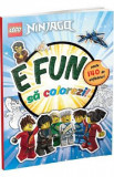 Lego Ninjago: E fun sa colorezi! Carte de colorat cu abtibilduri, 2022