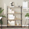 VidaXL Bibliotecă 4 niveluri stejar sonoma 80x30x120 cm lemn prelucrat 837673