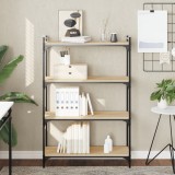 VidaXL Bibliotecă 4 niveluri stejar sonoma 80x30x120 cm lemn prelucrat 837673